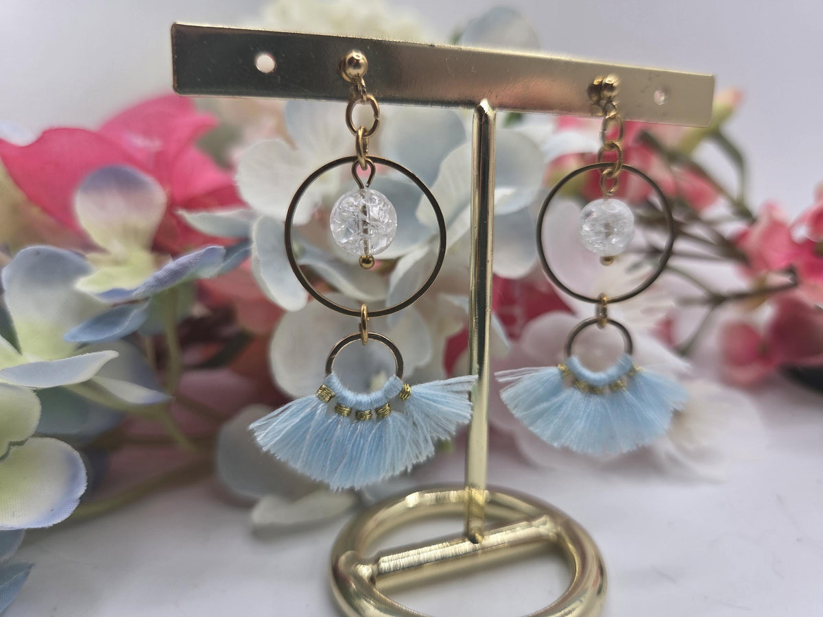 Boucles d’oreilles pompons