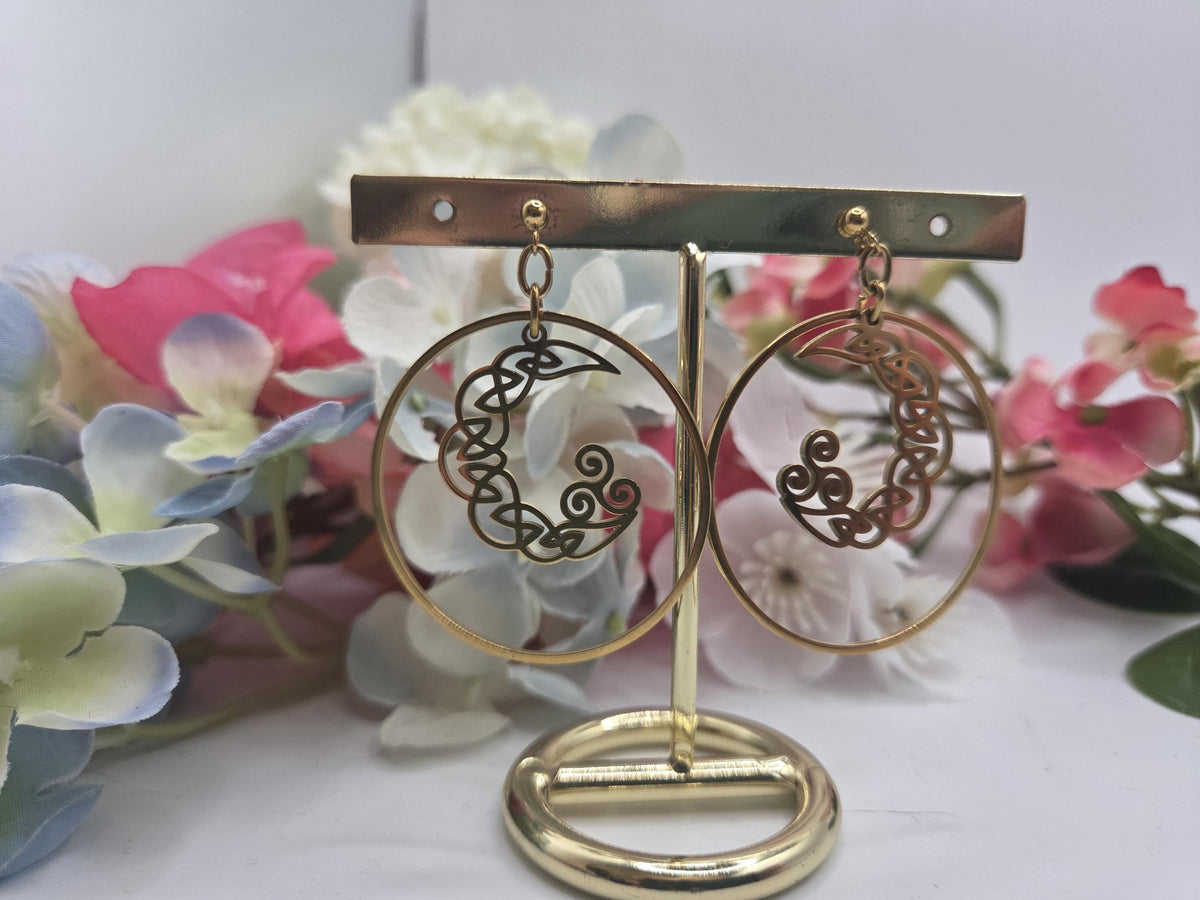 Boucles d’oreilles triskel