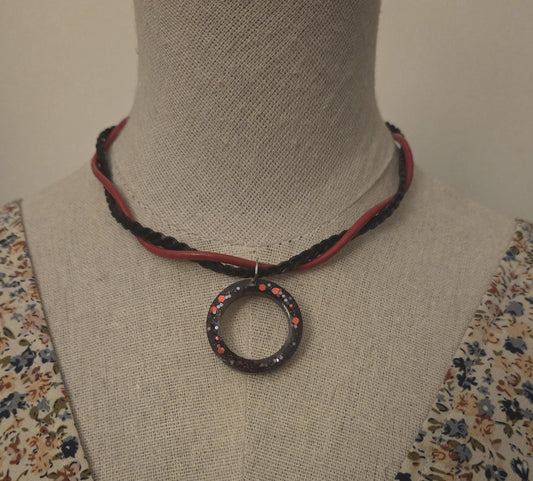 Collier ras de cou anneau