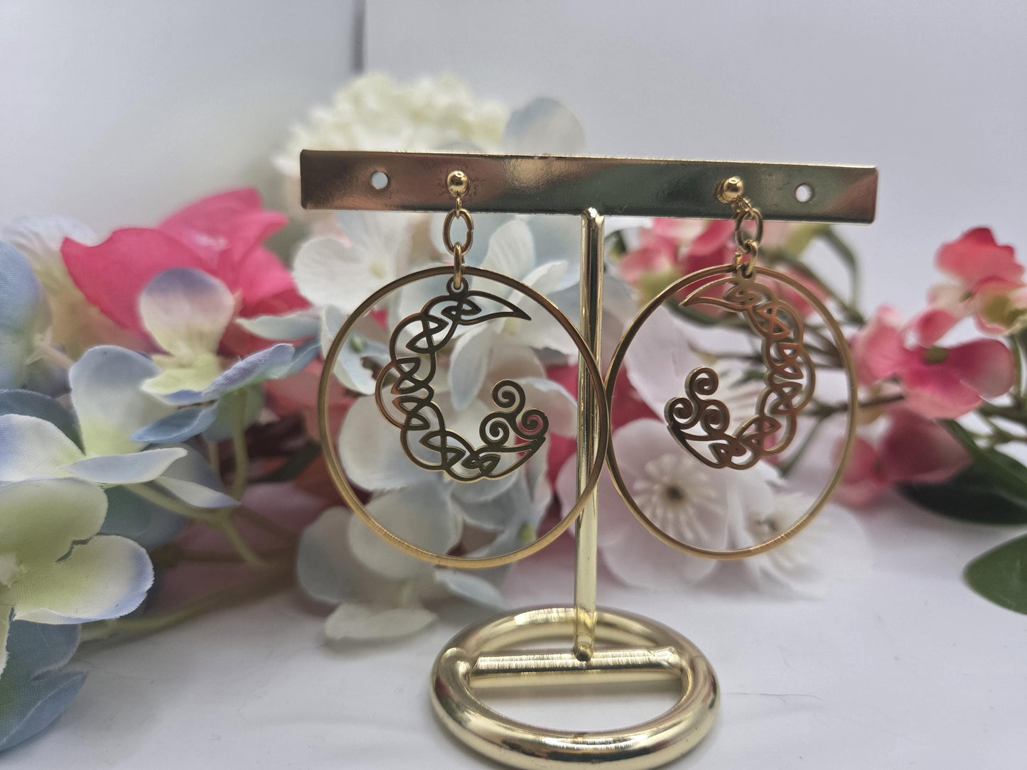 Boucles d’oreilles triskel