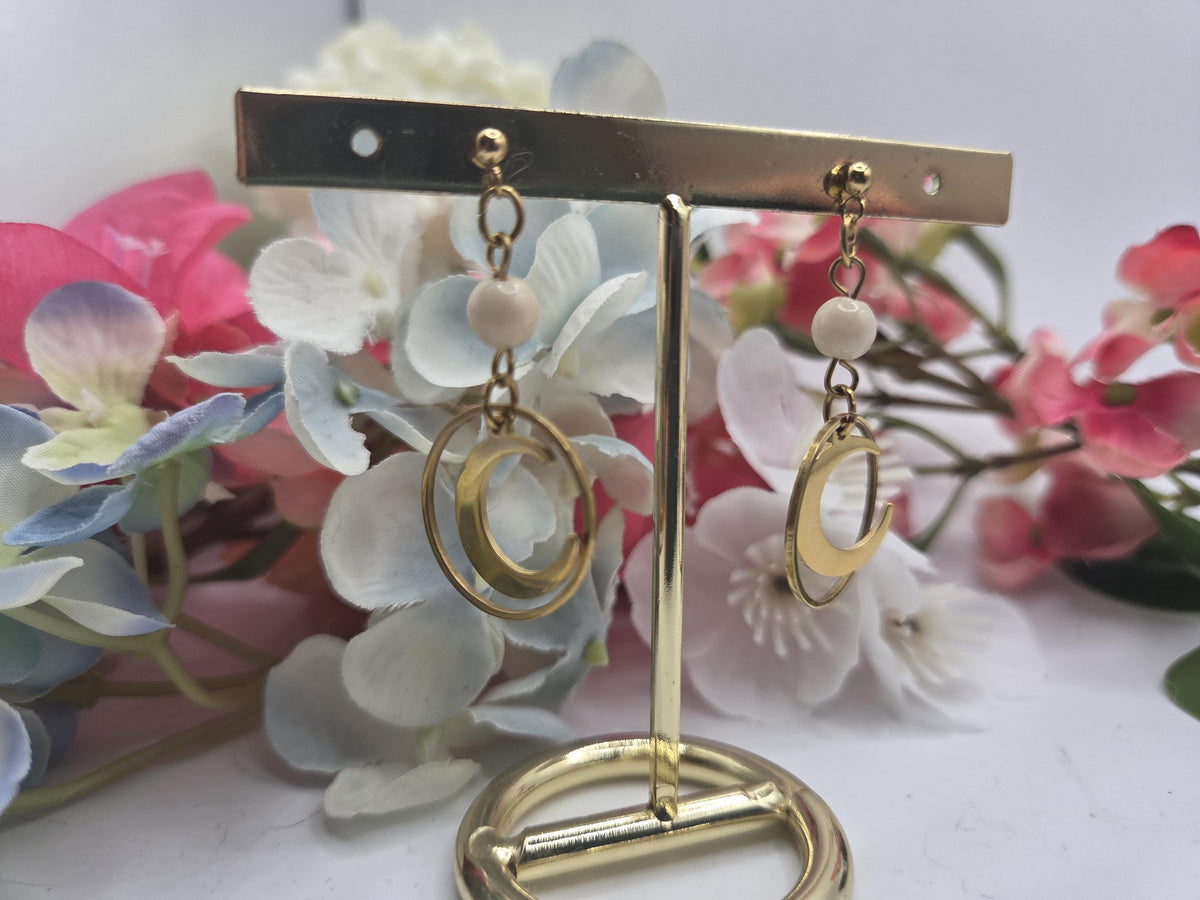 Boucles d’oreilles lune